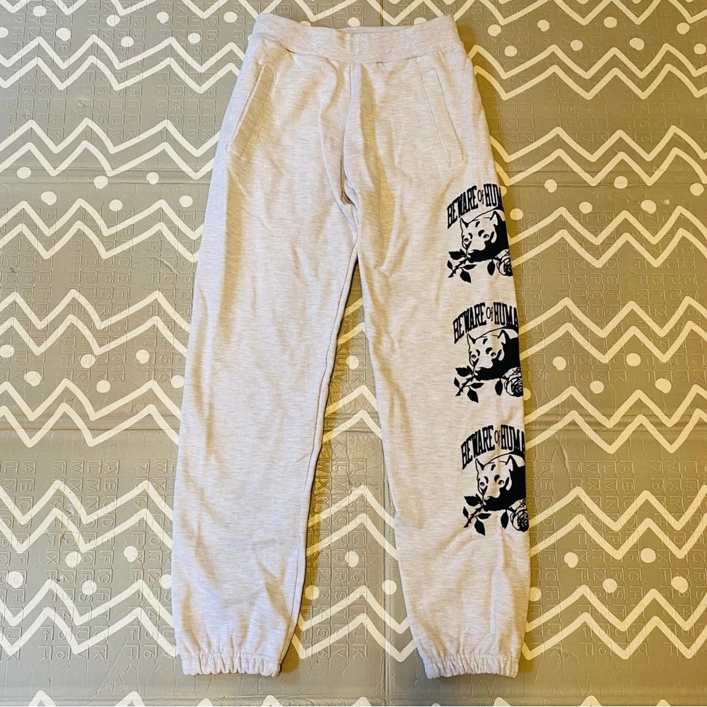Chinatown market rare graphic gray grey loose fit sweatpants pants